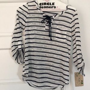 Striped light-weight sweater